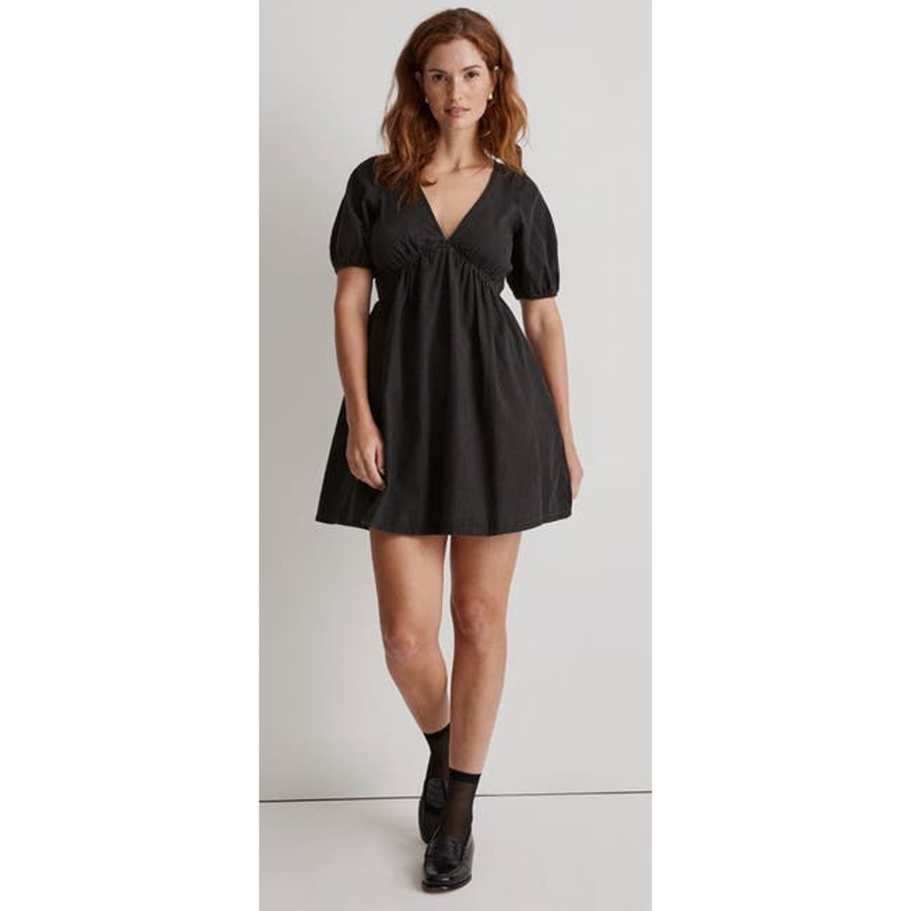 Madewell The Denim Annamarie Keyhole Back Kirkley Mini Dress US Women's 18W